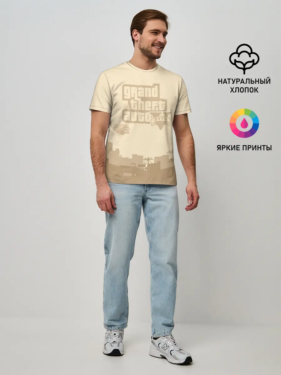 Мужская базовая футболка / Grand Theft Auto FIVE