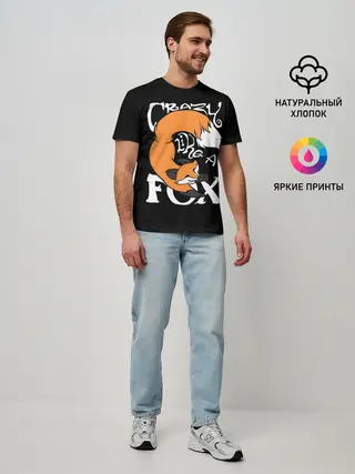 Мужская базовая футболка / Crazy Like a Fox