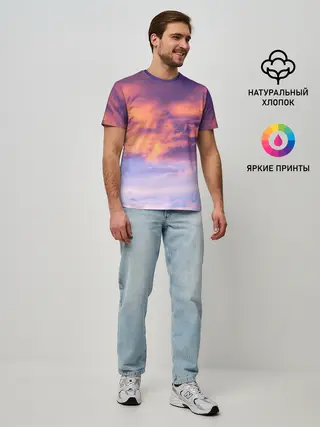 Мужская базовая футболка / В небе