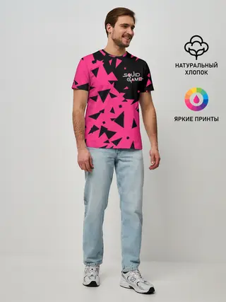 Мужская базовая футболка / Squid Game