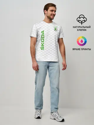 Мужская базовая футболка / SKODA