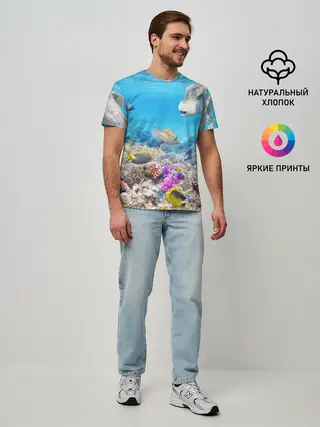 Мужская базовая футболка / Морской мир