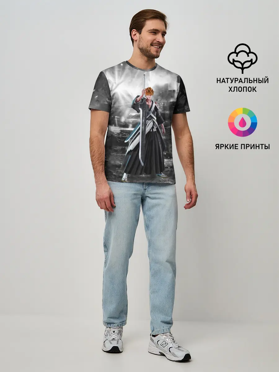 Мужская базовая футболка / Jump Force - Ichigo Kurosaki