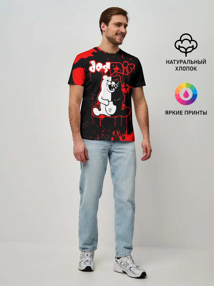 Мужская базовая футболка / MONOKUMA Despair