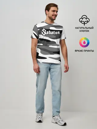 Мужская базовая футболка / Камуфляж Sabaton