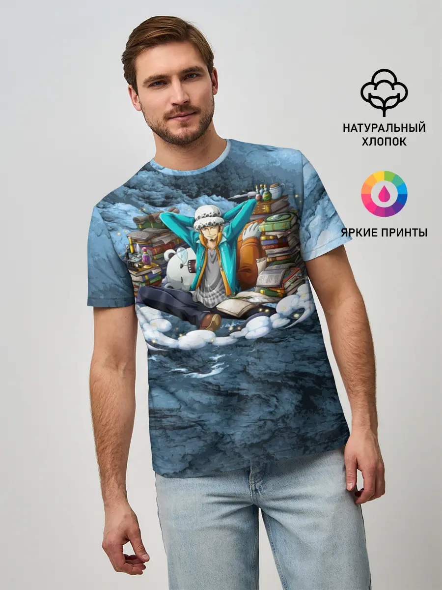 Мужская базовая футболка / One Piece | Trafalgar Law