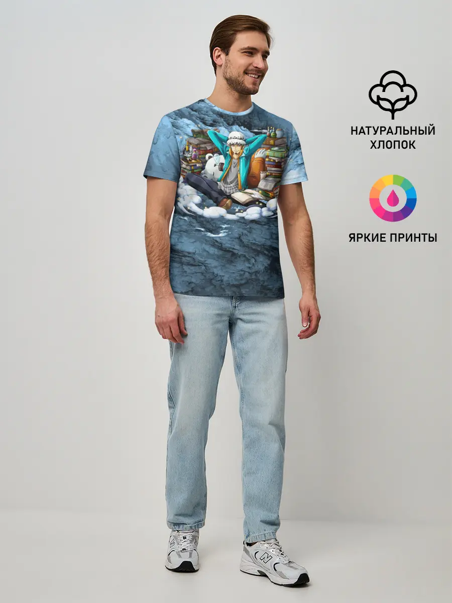 Мужская базовая футболка / One Piece | Trafalgar Law