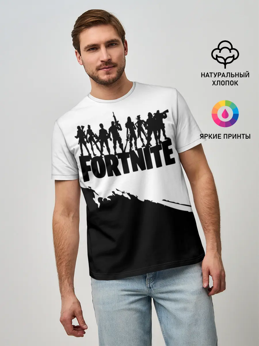 Мужская базовая футболка / Fortnite