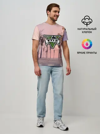 Мужская базовая футболка / GTA