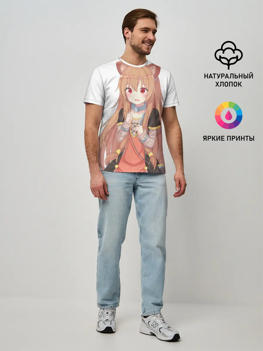 Мужская базовая футболка / Raphtalia