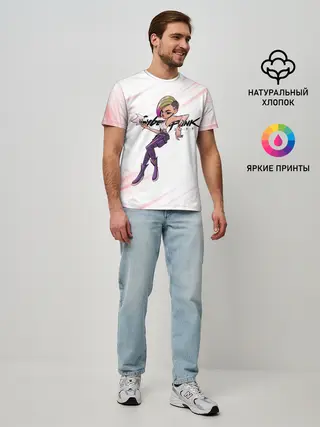 Мужская базовая футболка / Moxes Cyberpunk 2077