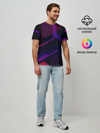 Мужская базовая футболка / Modern Geometry