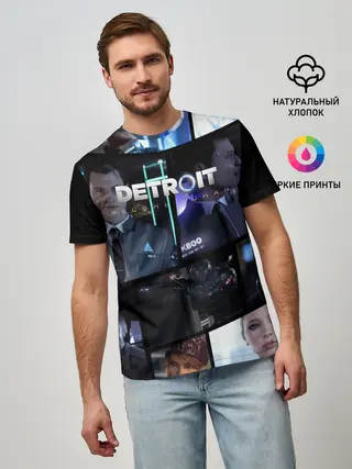 Мужская базовая футболка / DETROIT BECOME HUMAN
