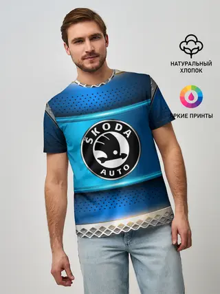 Мужская базовая футболка / SKODA sport collection
