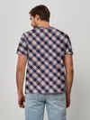 Мужская базовая футболка / Клеточный узор