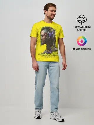 Мужская базовая футболка / Киберпанк 2077