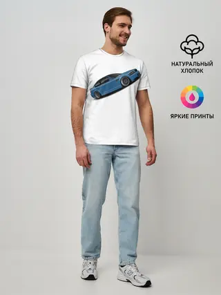 Мужская базовая футболка / СиняЯ МашиНа