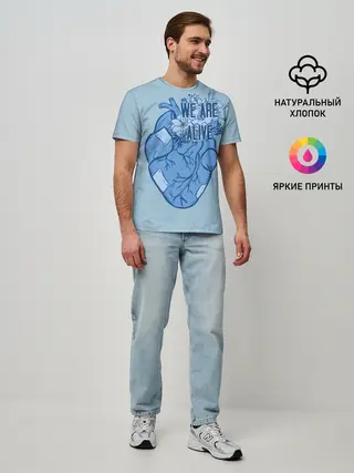 Мужская базовая футболка / WE ARE ALIVE