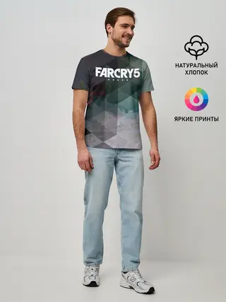 Мужская базовая футболка / FarCry polygon