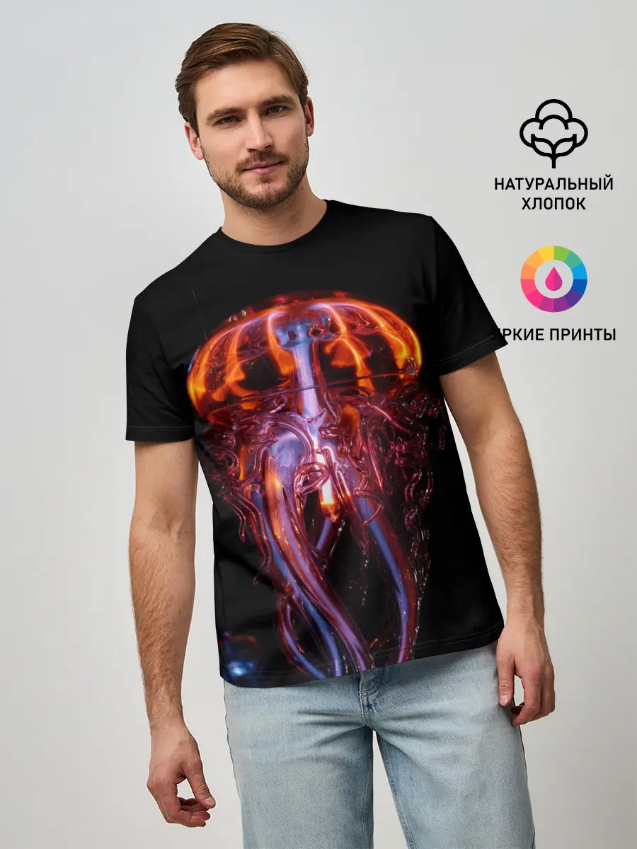 Мужская базовая футболка / Медуза | Jellyfish