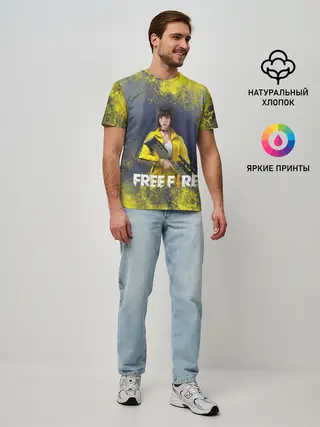 Мужская базовая футболка / GARENA FREEFIRE | БАТЛГРАУНД