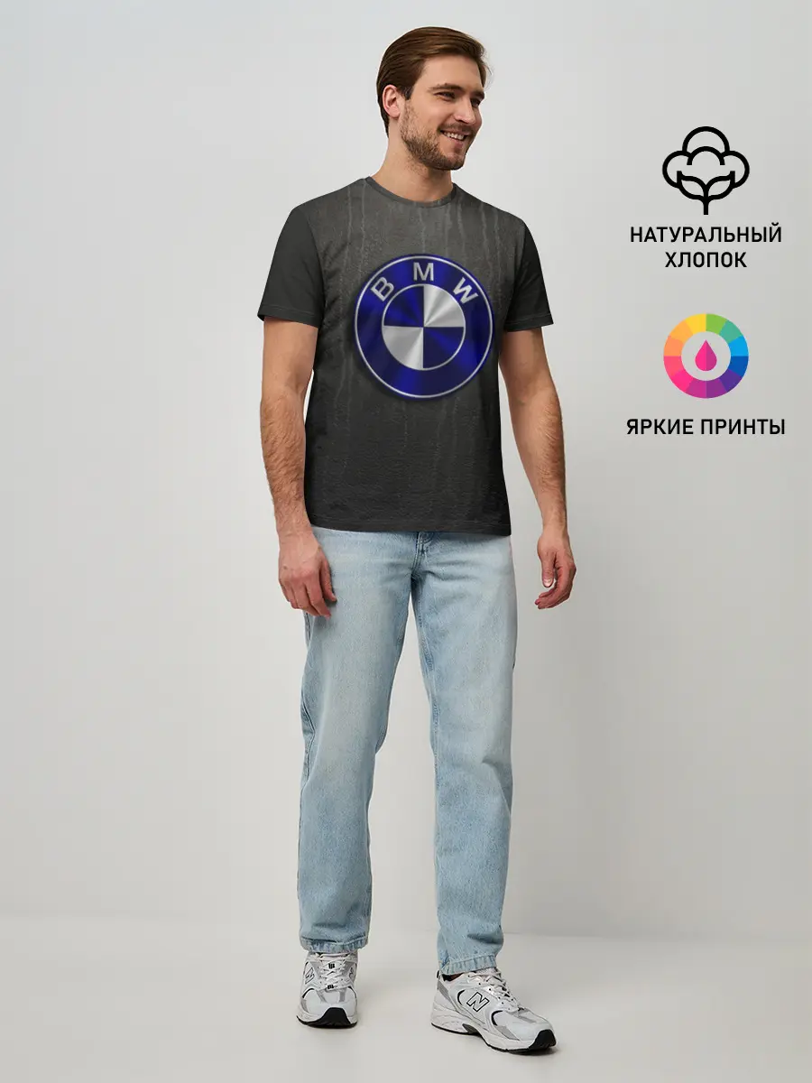 Мужская базовая футболка / bmw