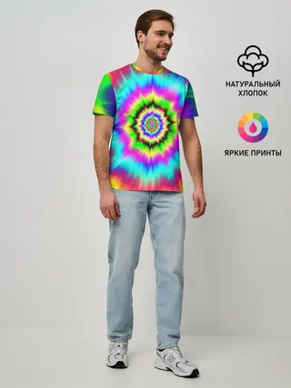 Мужская базовая футболка / ОПТИЧЕСКИЙ УЗОР