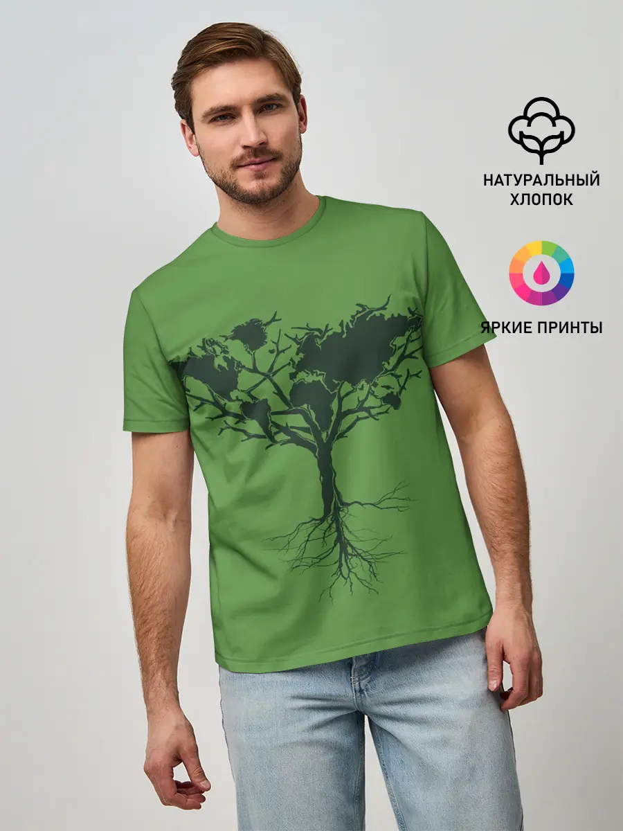 Мужская базовая футболка / Древо Мира