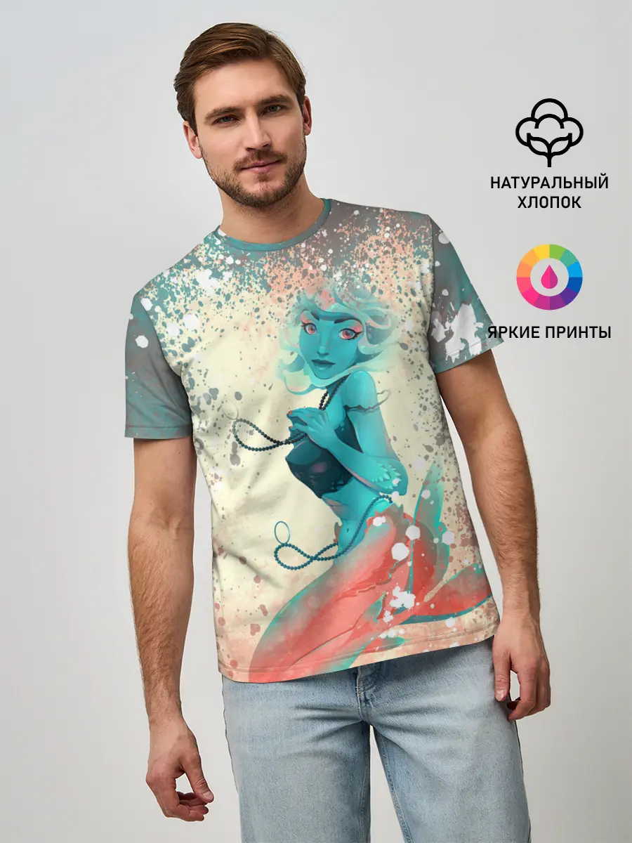 Мужская базовая футболка / Русалочка | Mermaid