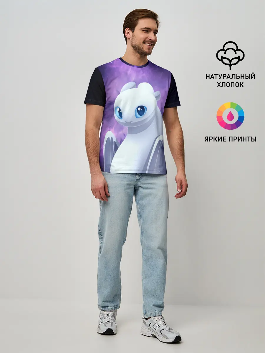 Мужская базовая футболка / дневная фурия