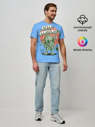 Мужская базовая футболка / Ктулху