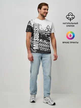 Мужская базовая футболка / Mitsubishi