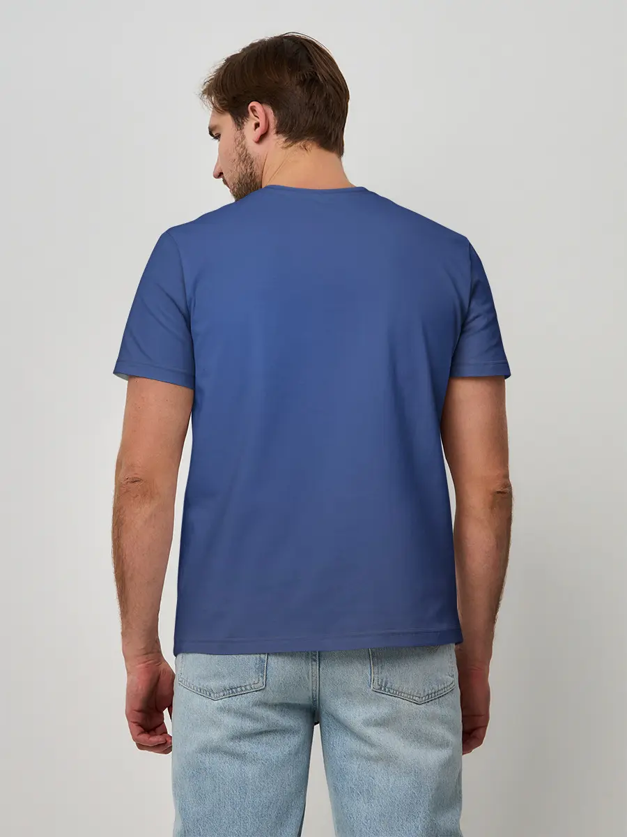 Мужская базовая футболка / Digital face