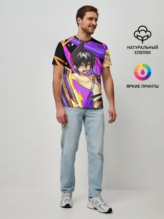 Мужская базовая футболка / Шаман Кинг