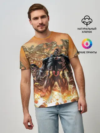 Мужская базовая футболка / Дарксайд и парадемоны