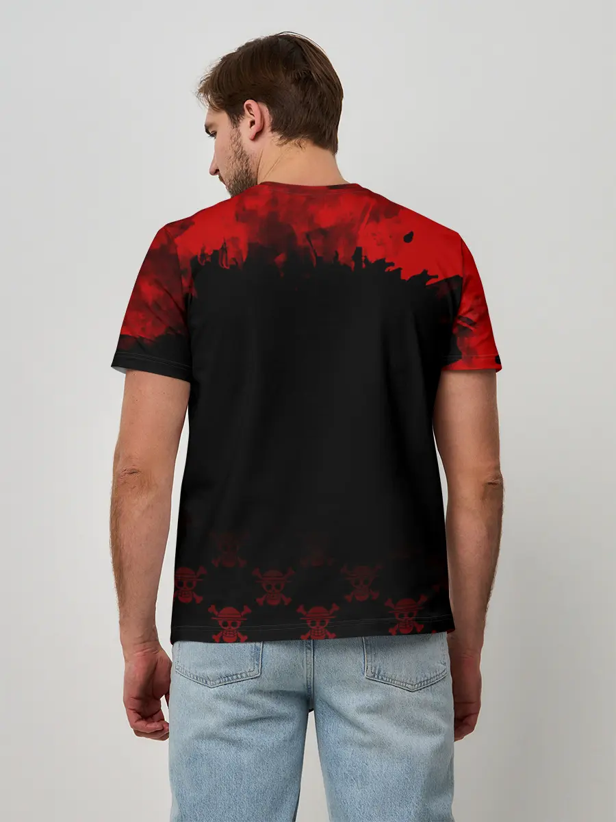 Мужская базовая футболка / Луффи One Piece. Большой куш