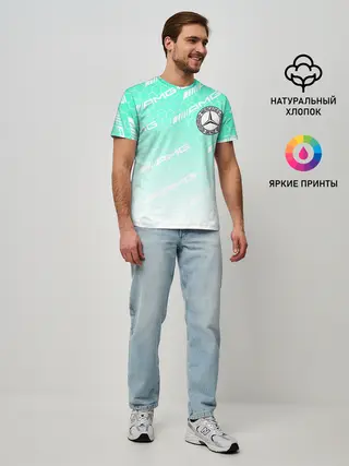 Мужская базовая футболка / MERCEDES BENZ AMG