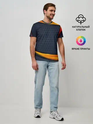 Мужская базовая футболка / Sport Dark style