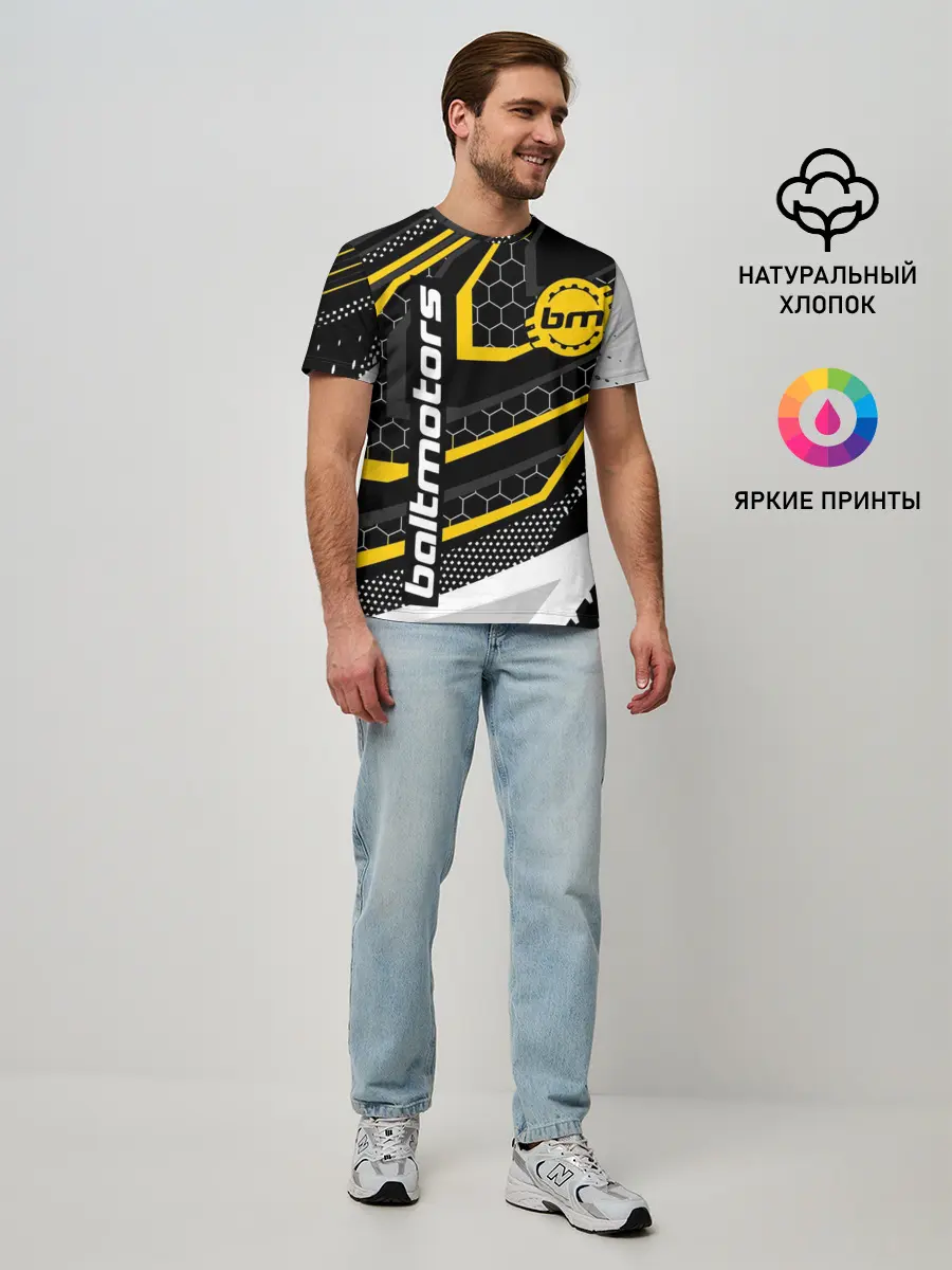 Мужская базовая футболка / BALTMOTORS / БАЛТМОТОРС