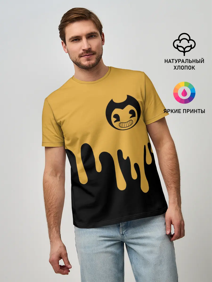 Мужская базовая футболка / Bendy And The Ink Machine