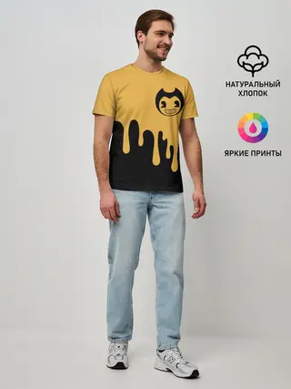 Мужская базовая футболка / Bendy And The Ink Machine