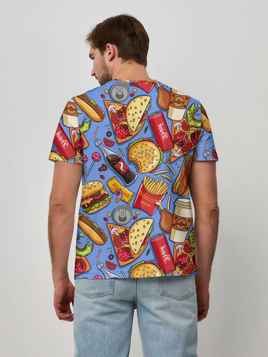 Мужская базовая футболка / Fastfood