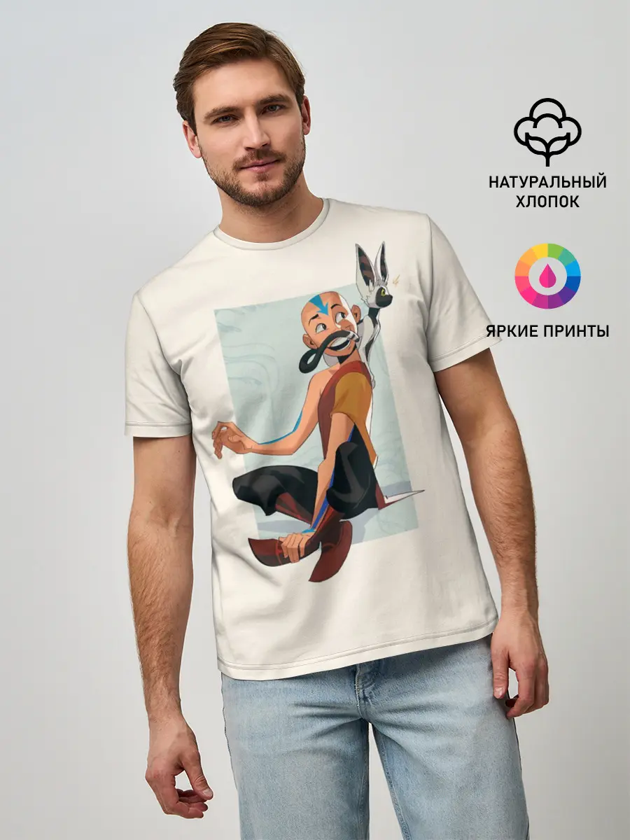 Мужская базовая футболка / Aang avatar