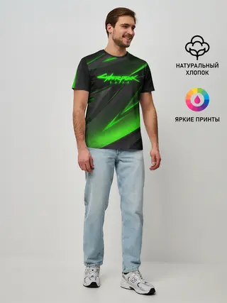 Мужская базовая футболка / CYBERPUNK 2077