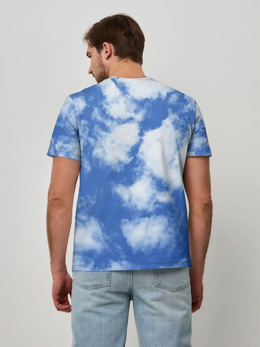 Мужская базовая футболка / ОБЛАКА