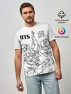 Мужская базовая футболка / BTS
