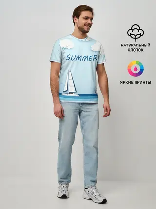 Мужская базовая футболка / ПАРУСНИКИ | SUMMER