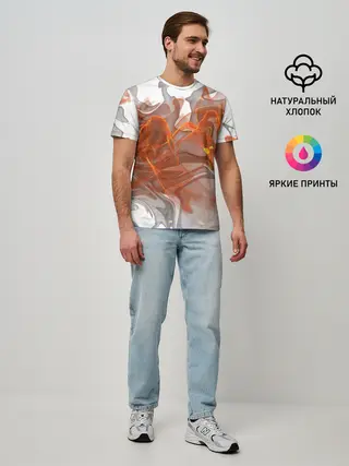 Мужская базовая футболка / ОГОНЬ