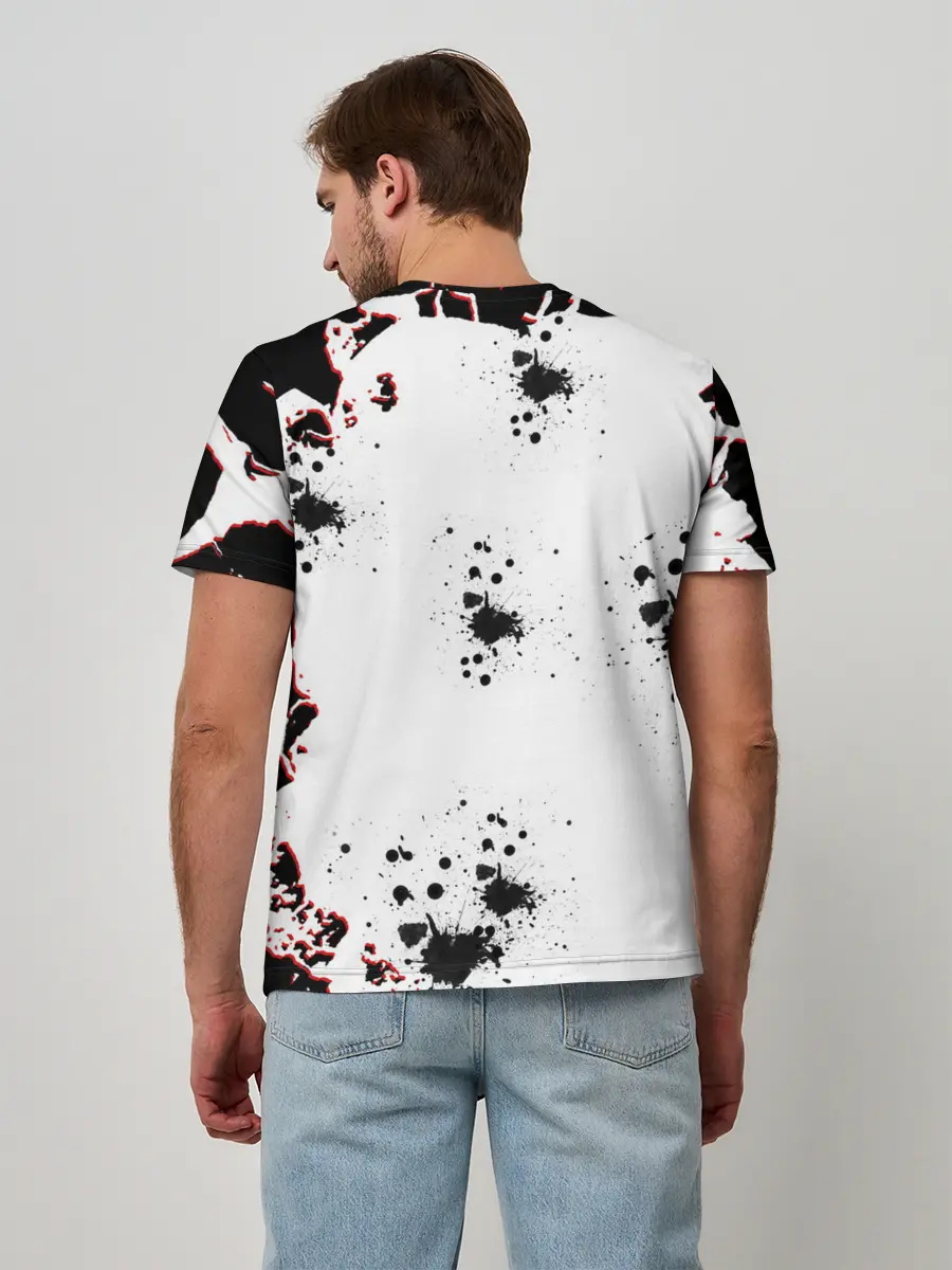 Мужская базовая футболка / Берсерк черная маска.