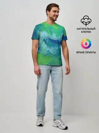 Мужская базовая футболка / Художественная Тина